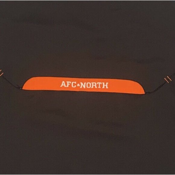 Men's Reebok NFL On Field NFL Cleveland Browns 1/4 Zip‎ Jacket Brown Large - Picture 11 of 11